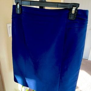 Express navy high waisted pintuck pencil skirt